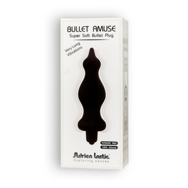 PLUG ANAL VIBRATORIO AMUSE BULLET ADRIEN LASTIC NEGRO - Imagen 3