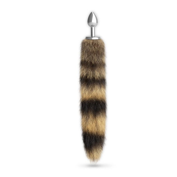 PLUG ANAL CON COLA FOXY SILVER METAL CRUSHIOUS - Imagen 2