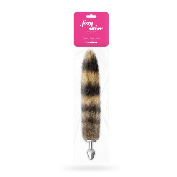 PLUG ANAL CON COLA FOXY SILVER METAL CRUSHIOUS - Imagen 3