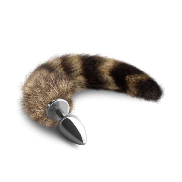 PLUG ANAL CON COLA FOXY SILVER METAL CRUSHIOUS - Imagen 4