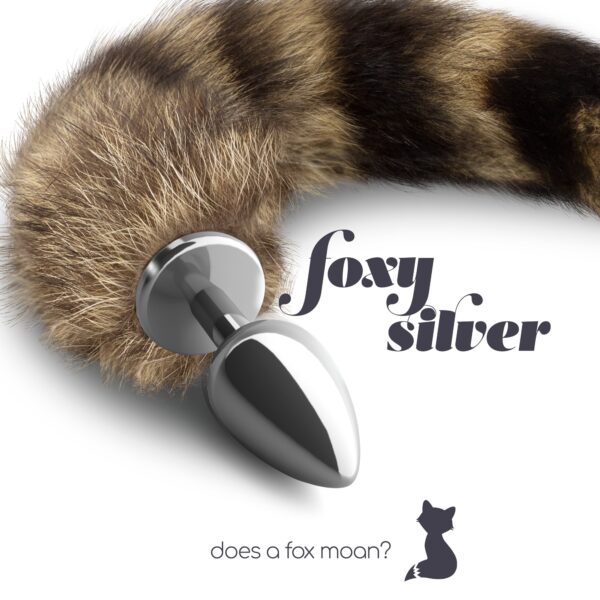 PLUG ANAL CON COLA FOXY SILVER METAL CRUSHIOUS - Imagen 6