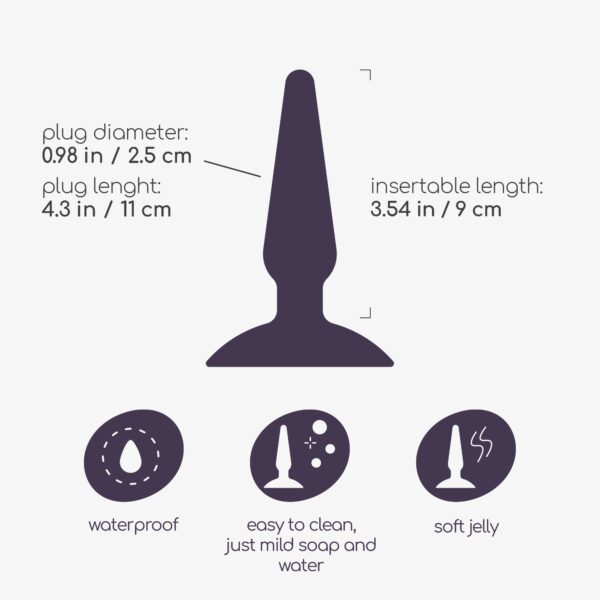 PLUG ANAL JOLLY PLUG NEGRO CRUSHIOUS - Imagen 5