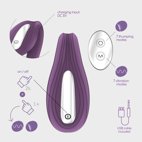 Vibrador Pleasuriser con lubricante - Imagen 8