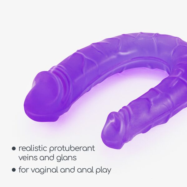 DEEP DIVER DILDO DOBLE CON LUBRICANTE ANAL 50ML CRUSHIOUS MORADO - Imagen 8