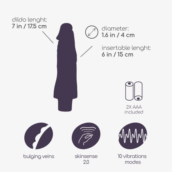 Vibrador realista skin - Imagen 8