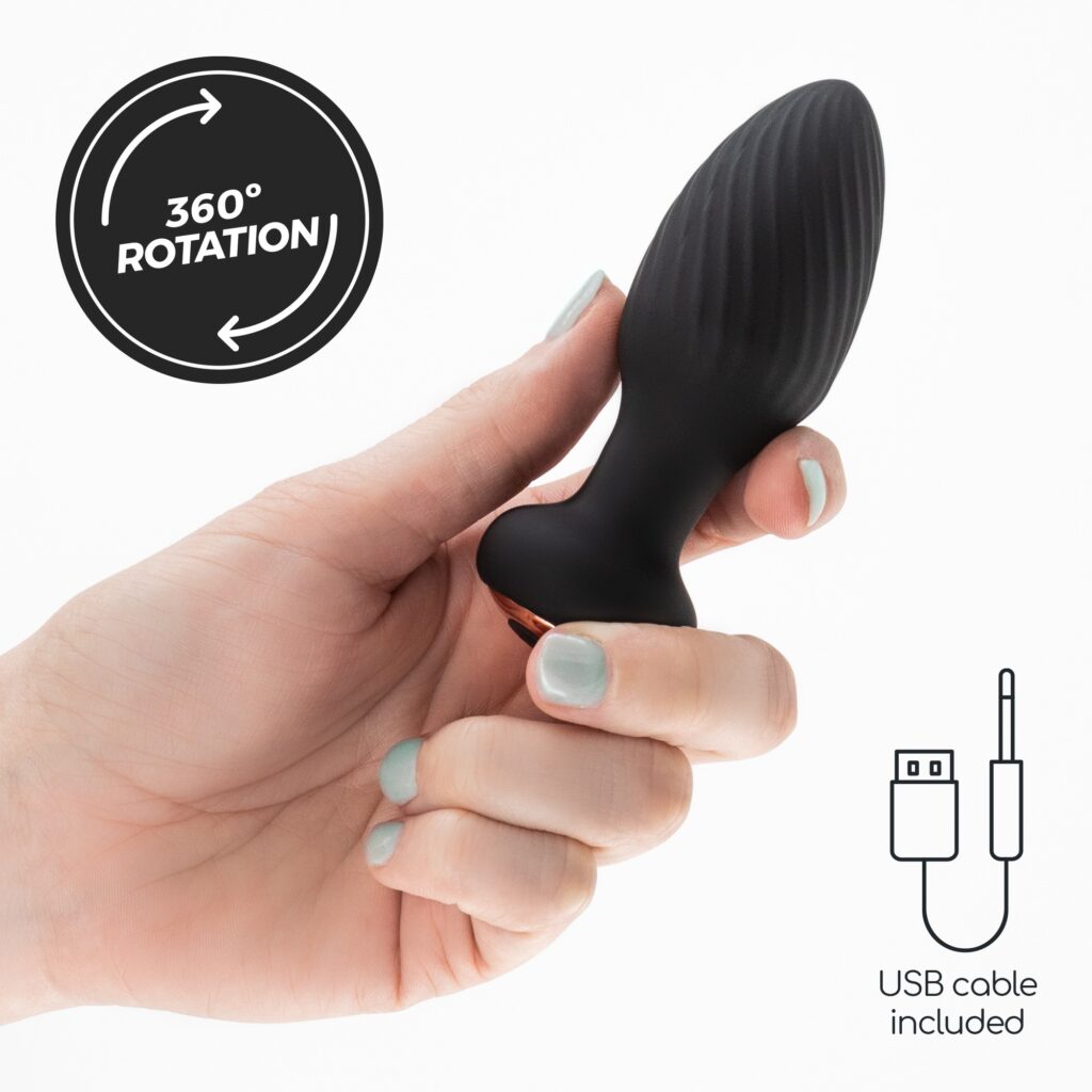 Plug anal giratorio twister