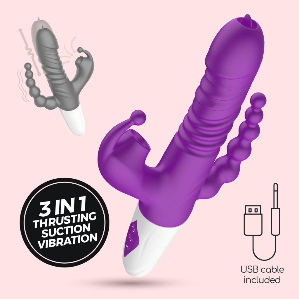 Vibrador y succionador clítoris