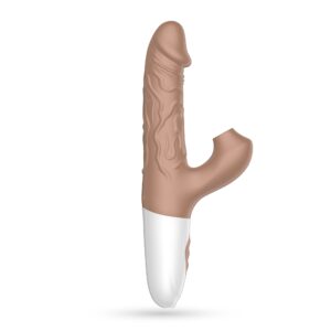 Vibrador realista con succión