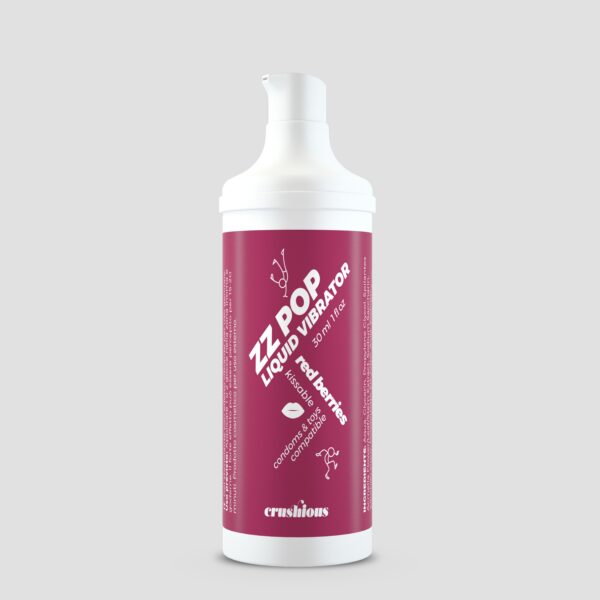 VIBRADOR LIQUIDO ZZ POP AROMA FRUTOS ROJOS 30ML CRUSHIOUS - Imagen 2