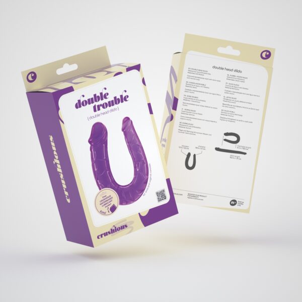 CONSOLADOR DOBLE DOUBLE TROUBLE CRUSHIOUS MORADO - Imagen 9