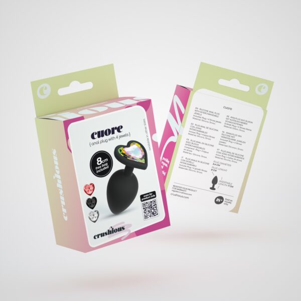 CUORE PLUG ANAL MEDIANO CON 4 JOYAS INTERCAMBIABLES CRUSHIOUS - Imagen 10