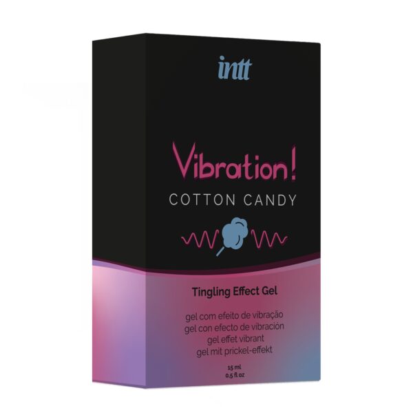 GEL CON VIBRACIÓN VIBRATION ALGODÓN DULCE INTT 15ML - Imagen 3