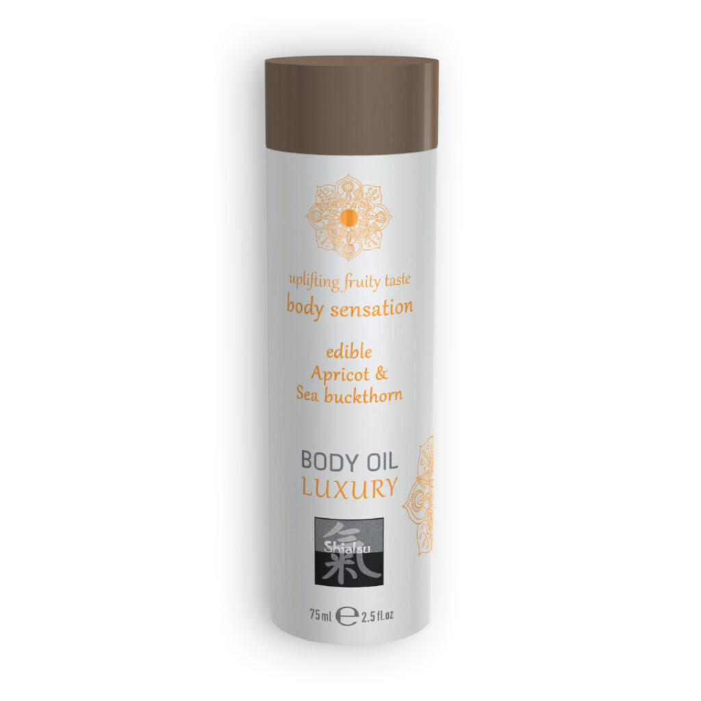 ACEITE DE MASAJE BESABLE LUXURY BODY OIL DE ALBARICOQUE Y ESPINO AMARILLO SHIATSU™ 75ML