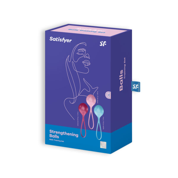 CONJUNTO DE 3 BOLAS BEN-WA STRENGTHENING BALLS SATISFYER COLORIDAS - Imagen 4