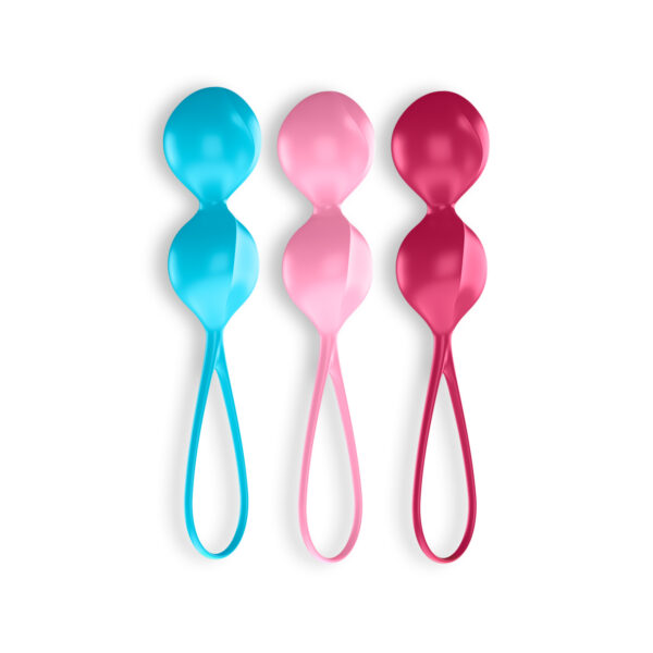 CONJUNTO DE 3 BOLAS BEN-WA V BALLS SATISFYER COLORIDAS - Imagen 2