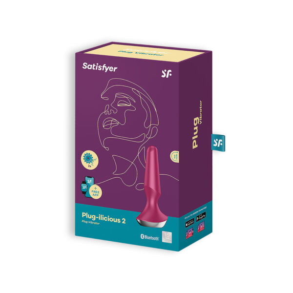 PLUG ANAL PLUG-ILICIOUS 2 SATISFYER ROSA - Imagen 2