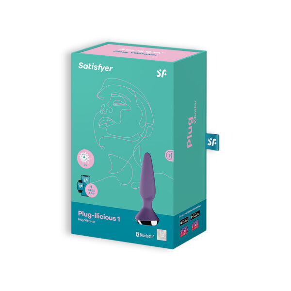 PLUG ANAL PLUG-ILICIOUS 1 SATISFYER MORADO - Imagen 2