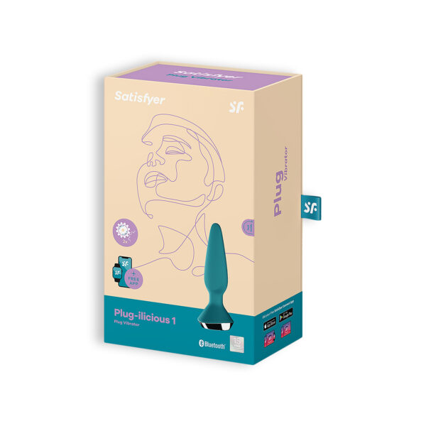 PLUG ANAL PLUG-ILICIOUS 1 SATISFYER TURQUESA - Imagen 2
