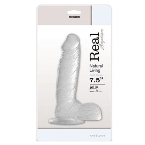 PENE REAL RAPTURE EARTH FLAVOUR 7.5'' TRANSPARENTE - Imagen 3