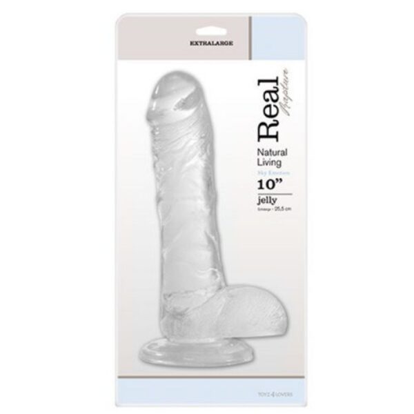 PENE REAL RAPTURE SKY EMOTION 10'' TRANSPARENTE - Imagen 3