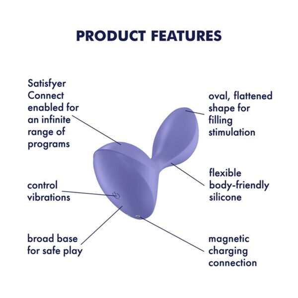 PLUG ANAL SWEET SEAL LILA SATISFYER - Imagen 3