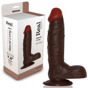 PENE REALÍSTICO REAL RAPTURE EARTH FLAVOUR 7.5'' NEGRO