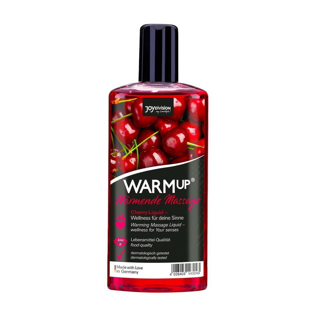 Aceite de masaje calentador con sabor cereza - Imagen 3