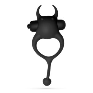 Daemon negro, anillo vibrador para pene
