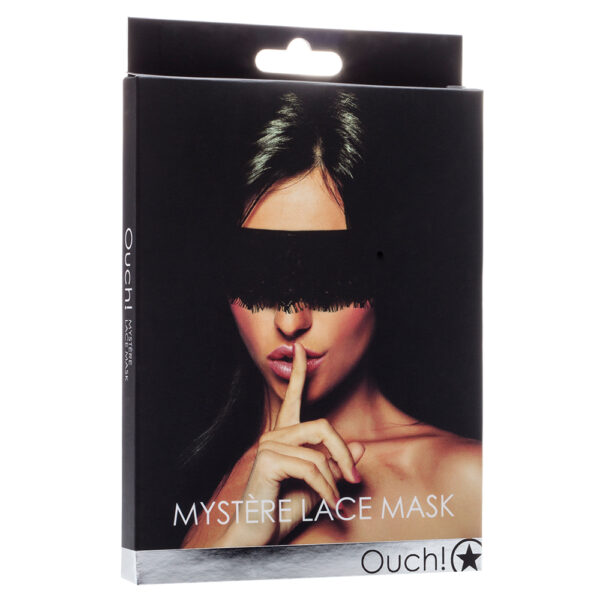 ANTIFAZ OUCH! MYSTÈRE LACE MASK NEGRO - Imagen 2