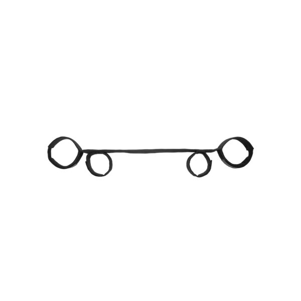 BARRA SEPARADORA CON ESPOSAS OUCH! SPREADER BAR WITH CUFFS NEGRA - Imagen 2