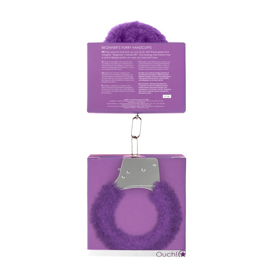 Esposas moradas con peluche - Imagen 4
