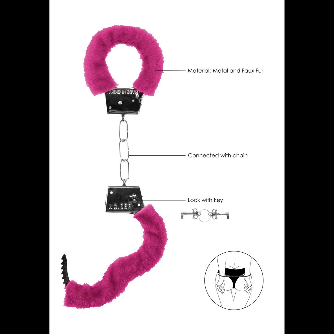 Esposas peluche furry rosa - Imagen 6