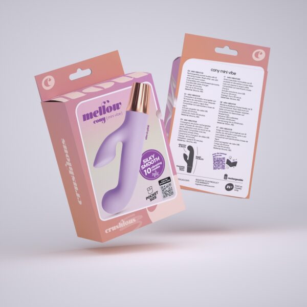 Mini vibrador conejo cony, lavanda - Imagen 3