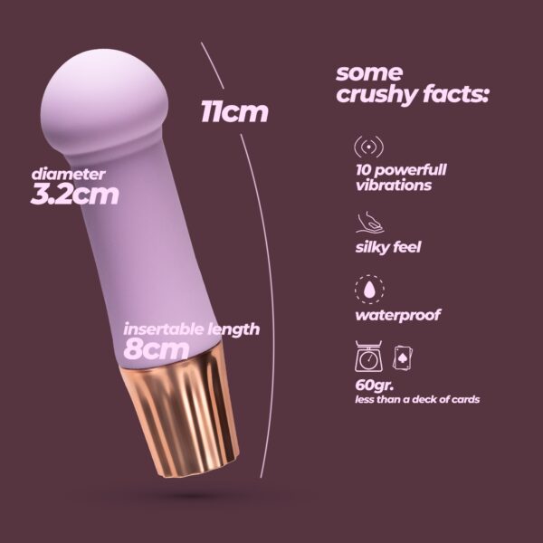 Mini vibrador lavanda - Imagen 3